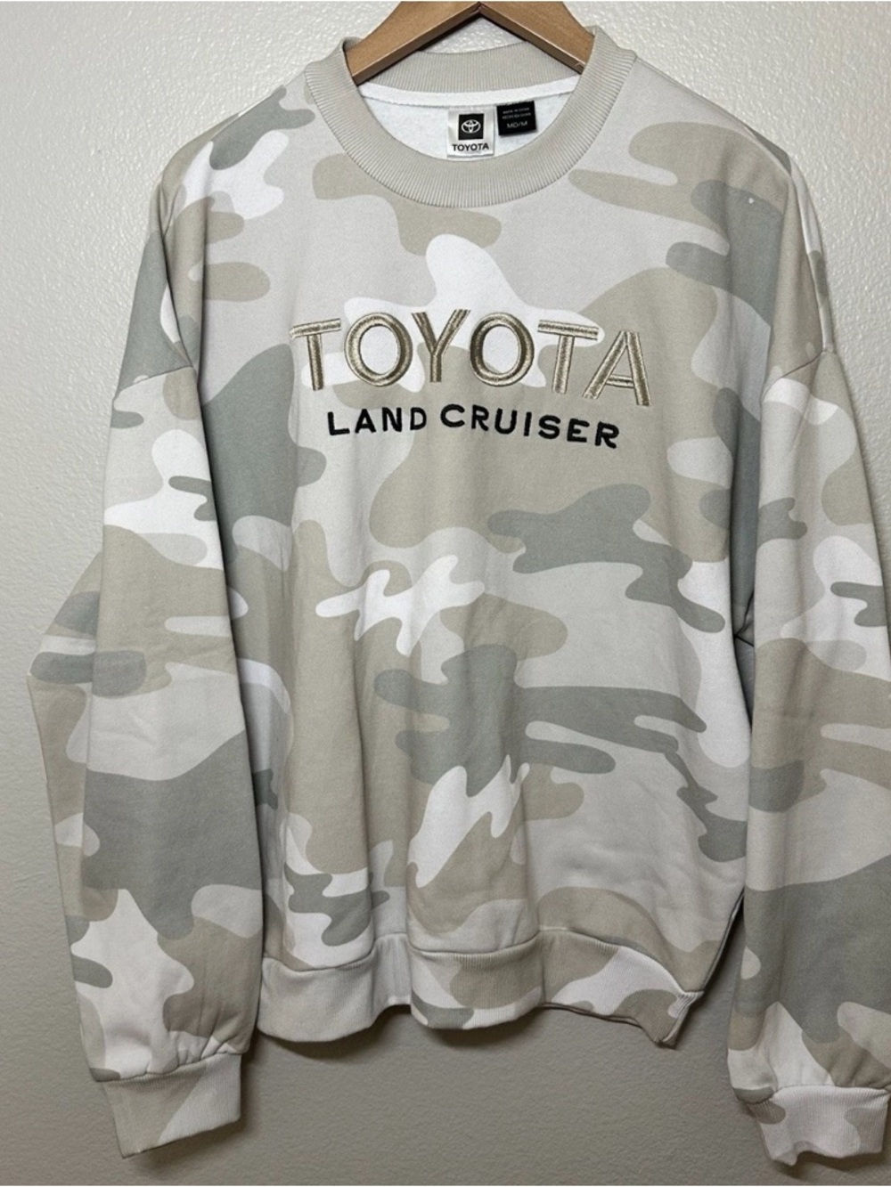 Toyota Land Cruiser Men's Crewneck Sweater - Stone Camo